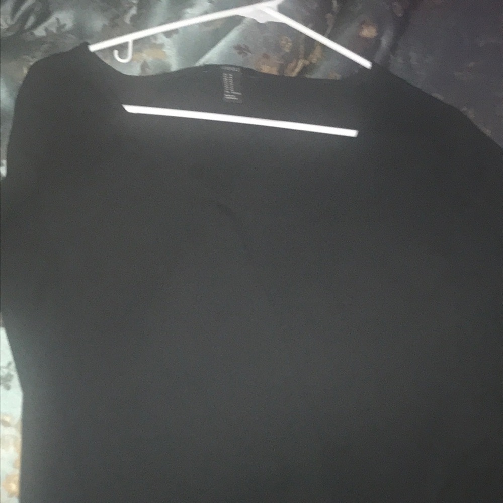 Long Sleeve Black Shirt with tie